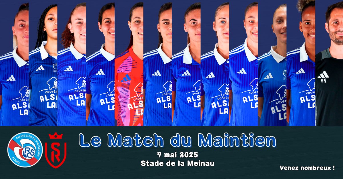 football_wester's tweet image. 🚨🚨🚨🚨🚨🚨🚨

APPEL À LA MOBILISATION GENERALE !
Les filles auront besoin de vous plus que jamais le 7 Mai 2025 à 17H au Stade de la Meinau 👊🏽💙🤍

Le maintient est au bout de ce match alors s’il vous plais venez nombreux les filles et le club comptes sur vous ! 🔥

#RCSASDR