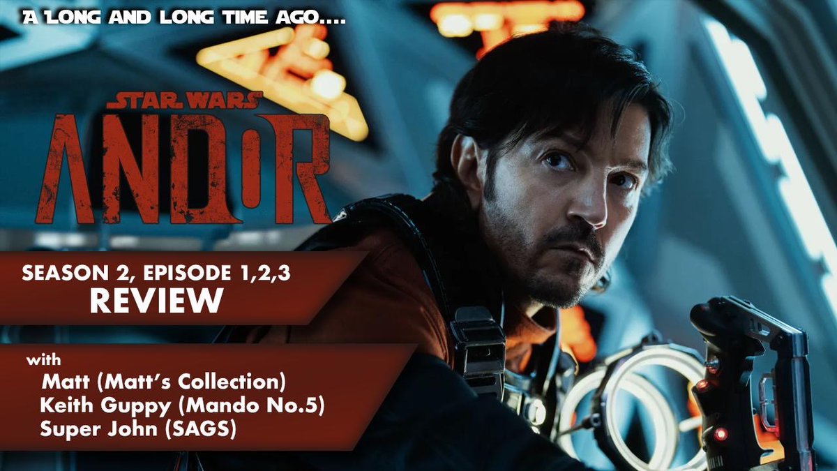 ALandLTA's tweet photo. New Video: https://t.co/0RaBJ0EL7q Andor Season 2 Episodes 1 - 3 Review &amp; Discussion! Were joined by a group of rebels in their own right including Super Awesome John, Mando No5 Keith Guppy &amp; @Matt_Collect 
#andor #starwars #review #empire #monmothma #luthen #yavinIV https://t.co/02XHxDnqR3