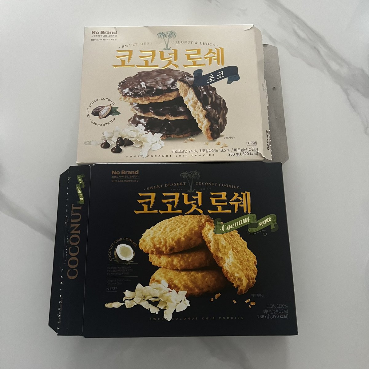 最近ダダハマり中のお菓子🇰🇷ノーブランドのココナッツのこれめっちゃ