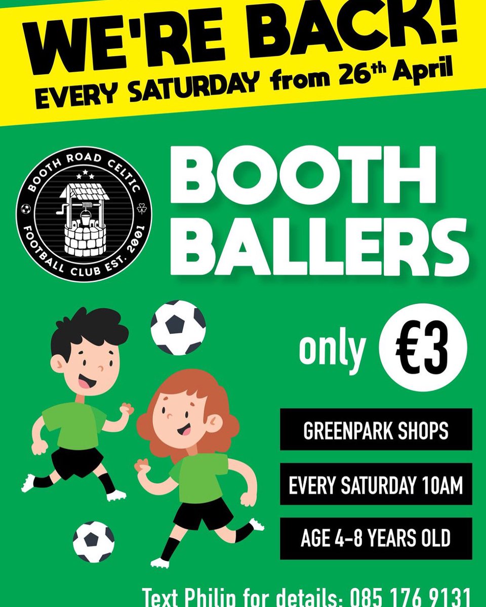 philip sheppard (@sheppard_philip) on Twitter photo Yes you heard right Booth Ballers is Back Saturday 26th April registration at 9.30am with start time 10am looking forward to seeing old and new faces <a href="/Booth_Road/">Booth Road Celtic FC</a> <a href="/wogsek/">Colm J Kernan</a> Yes you heard right Booth Ballers is Back Saturday 26th April registration at 9.30am with start time 10am looking forward to seeing old and new faces <a href="/Booth_Road/">Booth Road Celtic FC</a> <a href="/wogsek/">Colm J Kernan</a>