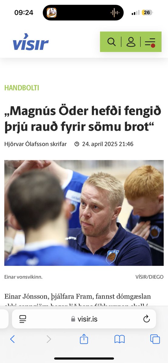 Pælið í því að tapa leik með 16 mörkum og kenna dómgæsluni um 😂 #handbolti #olisdeildin #handkastið