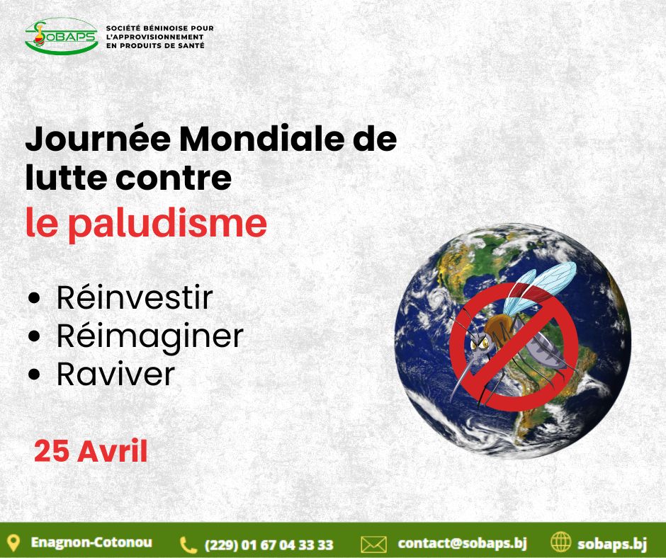 SoBAPS229's tweet photo. Journée mondiale de lutte contre le paludisme. La SoBAPS S.A réaffirme son engagement dans cette lutte aux côtés de tous les autres acteurs du système de santé.

#paludisme #malaria #paludismezéro #sobaps https://t.co/v10clcvYer
