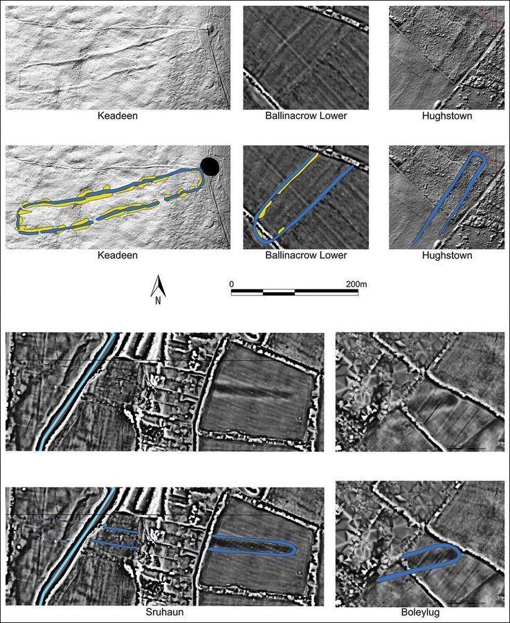 AntiquityJ's tweet photo. Lidar of 5 cursus monuments at Baltinglass ๐ฎ๐ช It is one of the largest cursus clusters found in Ireland or Britain, indicating Baltinglass was intensively settled from the Neolithic to Bronze Age #FridayLidar
๐ to research published #OnThisDay in 2024 ๐ https://t.co/JQ0Cem5FkV https://t.co/JVSadrRc3u