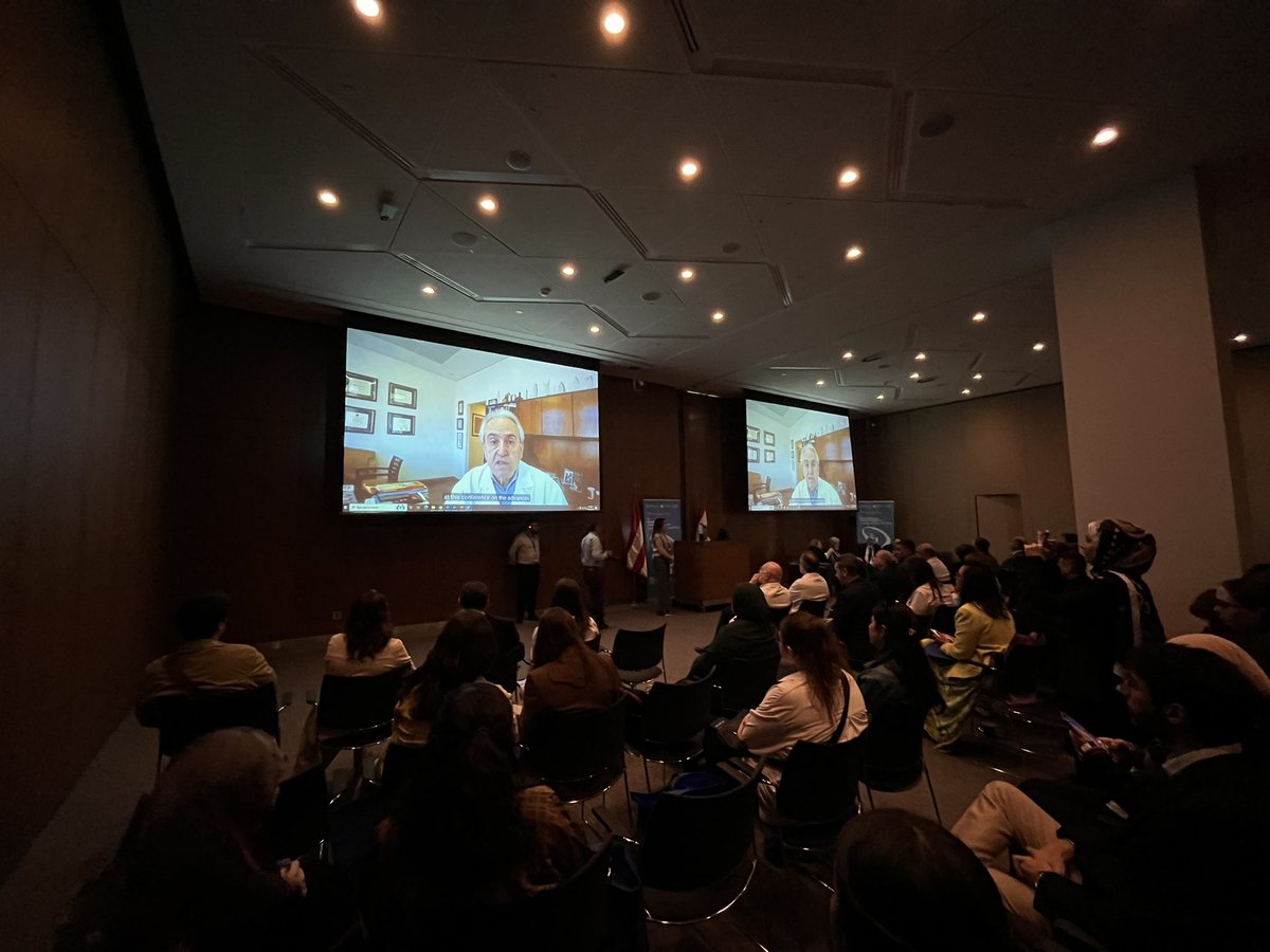 AubmcPsychiatry's tweet photo. 🌟 Dr. @EliasGhossoubMD, Co-Chair of the organizing committee, Dr. @ftmaalouf, Chairperson of Psychiatry, and Dean Raymond Sawaya of the Faculty of Medicine, set the tone for #GAMH2025 with powerful and inspiring words at the opening ceremony. Grateful for their leadership! 🏥 https://t.co/W6FjjM3X64
