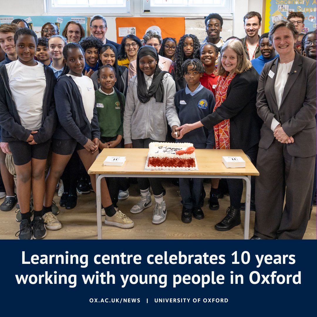A learning centre in Oxford, operated by the national charity @intouniversity in collaboration with Oxford University and <a href="/ChCh_Oxford/">Christ Church</a>, has marked its 10th anniversary of supporting local young people to realise their full potential.

Read more ⬇️