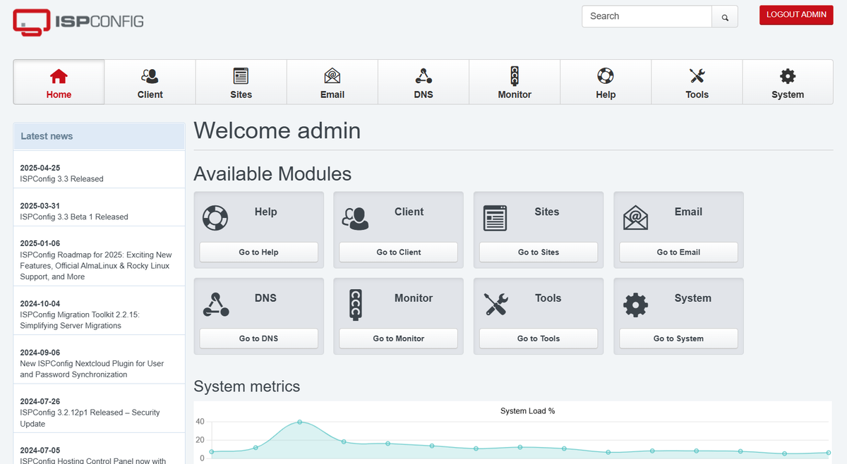 ispconfig's tweet photo. The ISPConfig 3.3. Hosting Control Panel version has been released. Read more on our blog: https://t.co/Q01nyAN9DP https://t.co/JuAw28bo5o