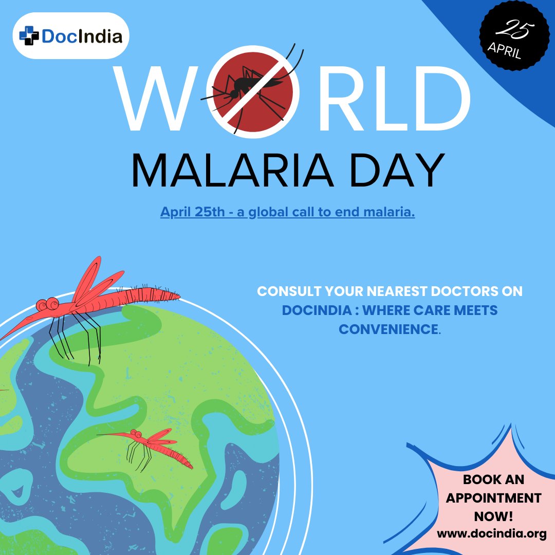 DocIndiaOrg's tweet photo. On #WorldMalariaDay, we stand in solidarity with communities around the world fighting this deadly disease. From prevention and education to treatment and research, every effort counts.
#WorldMalariaDay #EndMalaria #HealthForAll #ZeroMalaria https://t.co/nmV3wZlbe3