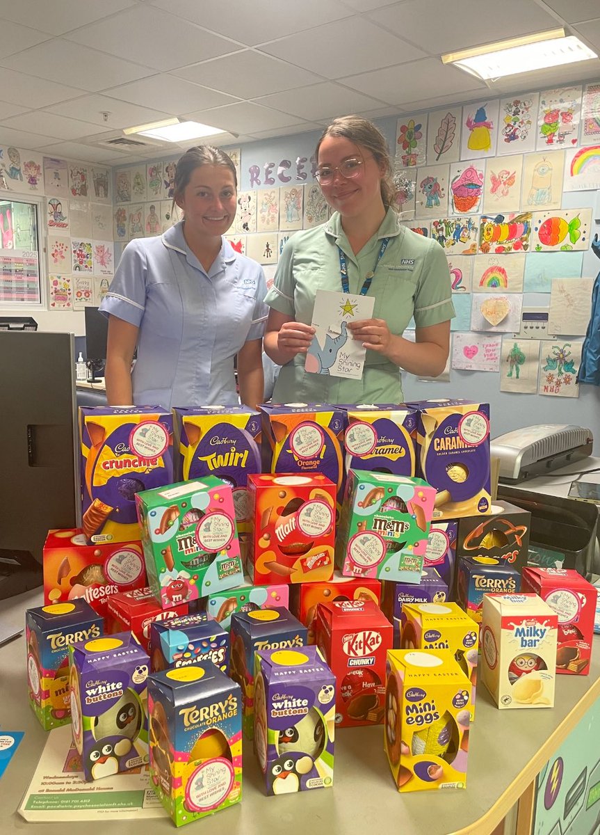 Ward 84 Day Case (@ward84dcopd) on Twitter photo Thank you <a href="/myshiningstaruk/">My Shining Star Childrenโs Cancer Charity ๐</a> for donating Easter eggs for our patients over the Easter holidays ๐ฅ๐ฐ Thank you <a href="/myshiningstaruk/">My Shining Star Childrenโs Cancer Charity ๐</a> for donating Easter eggs for our patients over the Easter holidays ๐ฅ๐ฐ