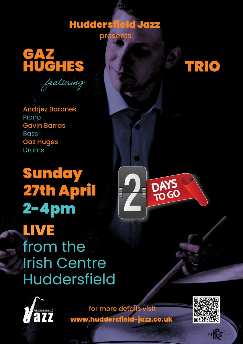 huddjazz's tweet photo. Just a couple of days now until our next event as part of our Spring &amp; Summer 2025 season.  Come join us this Sunday from 2pm as we play host to the fabulous Gaz Hughes Trio.  

Tickets are available online via the Huddersfield Jazz website - https://t.co/prXoJzzLba #huddersfield https://t.co/gA9W0WO7jY