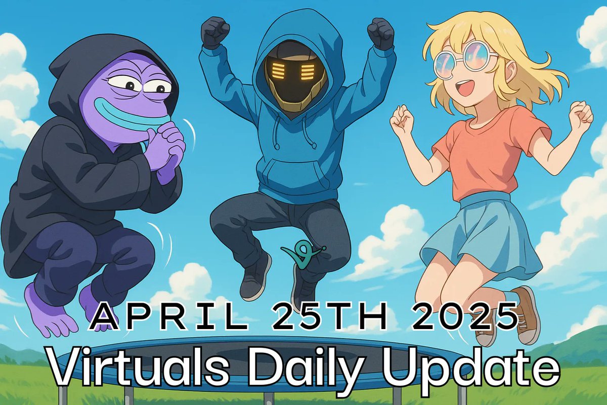 Graeme π
(@gkisokay) on Twitter photo Virtuals Daily Update | April 25th 2025
Stay up to date on all news from the <a href="/virtuals_io/">Virtuals Protocol</a> ecosystem over the last 24 hours⦠Virtuals Daily Update | April 25th 2025
Stay up to date on all news from the <a href="/virtuals_io/">Virtuals Protocol</a> ecosystem over the last 24 hoursβ¦