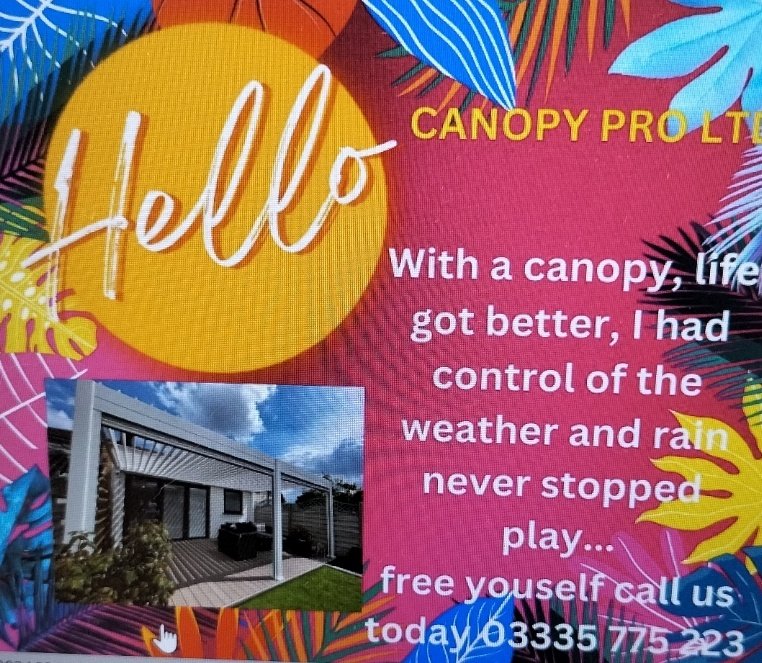 Good Morning and have a wonderful day from <a href="/canopyproltd/">Canopy Pro Ltd</a> HQ
Home of all good #weatherprotection for the outdoors.
Today it is #Sunnyday and ideally you can be outside with a #canopy #pergola or #veranda
Call Lara today 03335 775 223

canopypro.co.uk