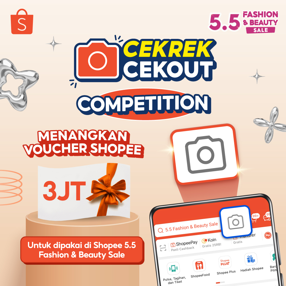 ShopeeID's tweet photo. 📸CEKREK CEKOUT COMPETITION📸

Mau VOUCHER TOTAL 3JT? Caranya:
🧡 FOLLOW, RT, LIKE
🧡 Search image produk di bawah pakai Shopee Image Search 👉🏻 https://t.co/I86SXYLCKS
🧡 REPLY hasil screenshot &amp; hal yang kamu suka dari fitur Shopee Image Search + #CekrekCekoutDiShopee

Goodluck~ https://t.co/IPAWyp08wC