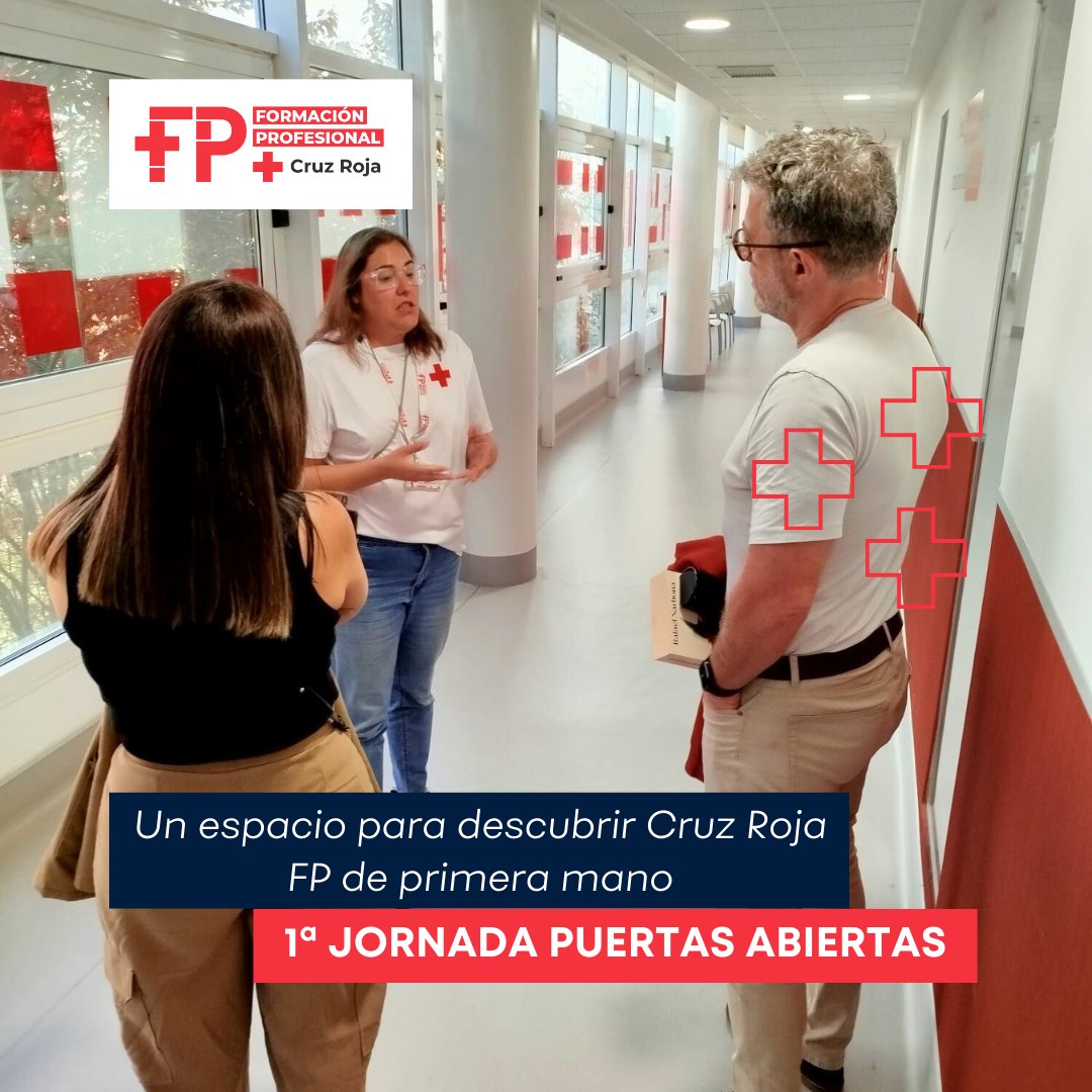 Así fue nuestra primera Jornada de Puertas Abiertas 2025/26 👀 Lxs asistentes descubrieron nuestras titulaciones, aulas, talleres y el valor de una #FP cercana y práctica.
🔜 ¡Te esperamos en la próxima!
👉 cruzrojafp.es/jornada-puerta…
#CruzRojaFP #FP #FormaciónProfesional