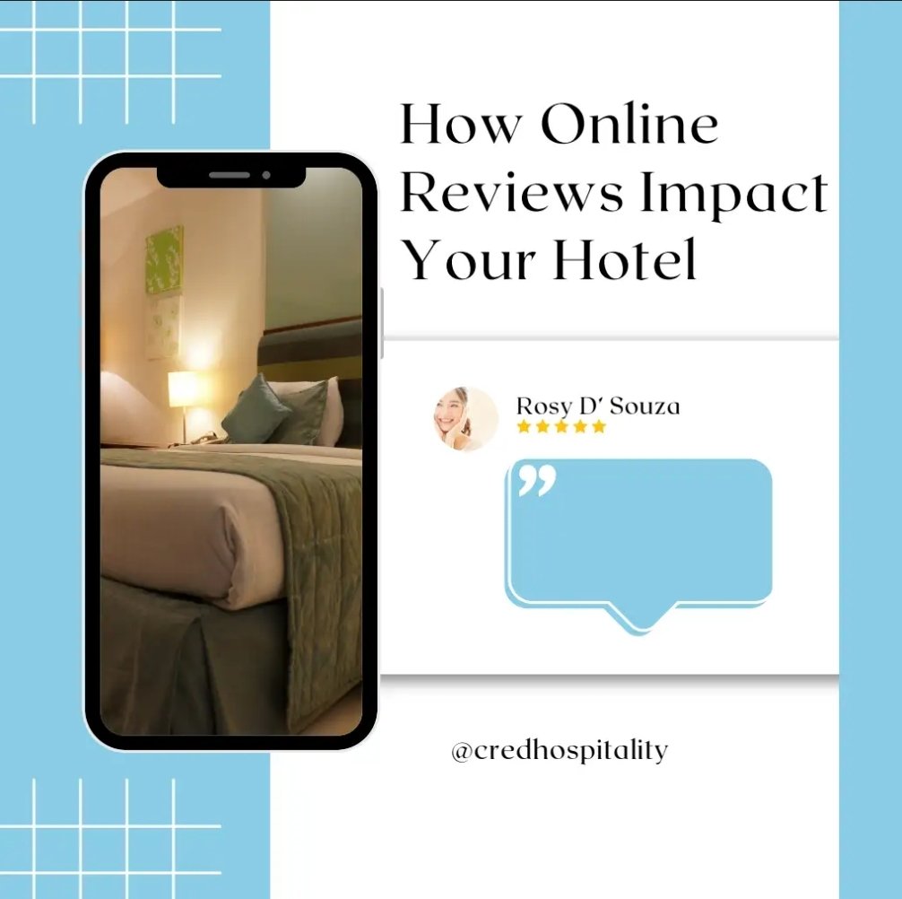 CredHospitality's tweet photo. Online reviews can make or break your hotel’s reputation. Here's how you can turn feedback into your best asset! 🌟 #HotelManagement #CustomerFeedback #OnlineReviews https://t.co/EjKd763XPT