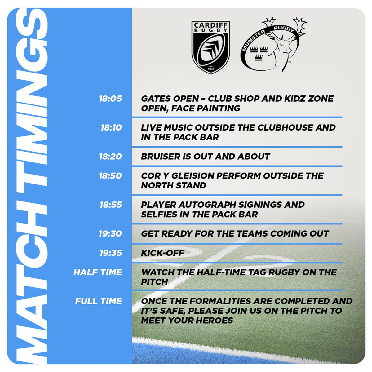 What’s on at the Arms Park today. 👇🏽

#YmlaenCaerdydd
