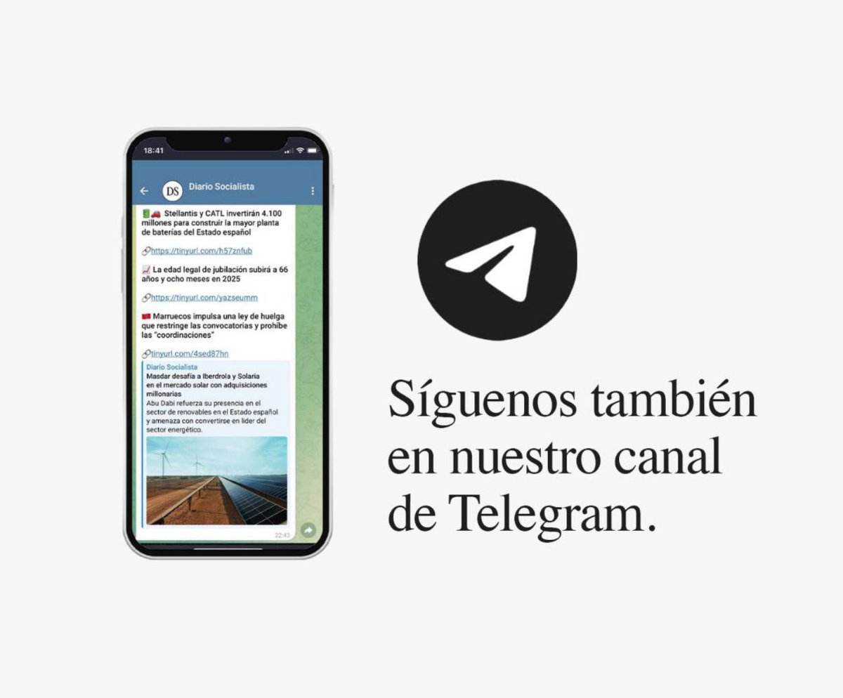 ¿𝗤𝘂𝗶𝗲𝗿𝗲𝘀 𝗲𝗻𝘁𝗲𝗿𝗮𝗿𝘁𝗲 𝗱𝗲 𝗹𝗮𝘀 𝗻𝗼𝘁𝗶𝗰𝗶𝗮𝘀 𝗮𝗻𝘁𝗲𝘀 𝗾𝘂𝗲 𝗻𝗮𝗱𝗶𝗲?

➡️ Únete a nuestro canal de Telegram y recibe los titulares más importantes al instante.
Sin algoritmos. Sin ruido. 

🔗t.me/diariosocialis…
