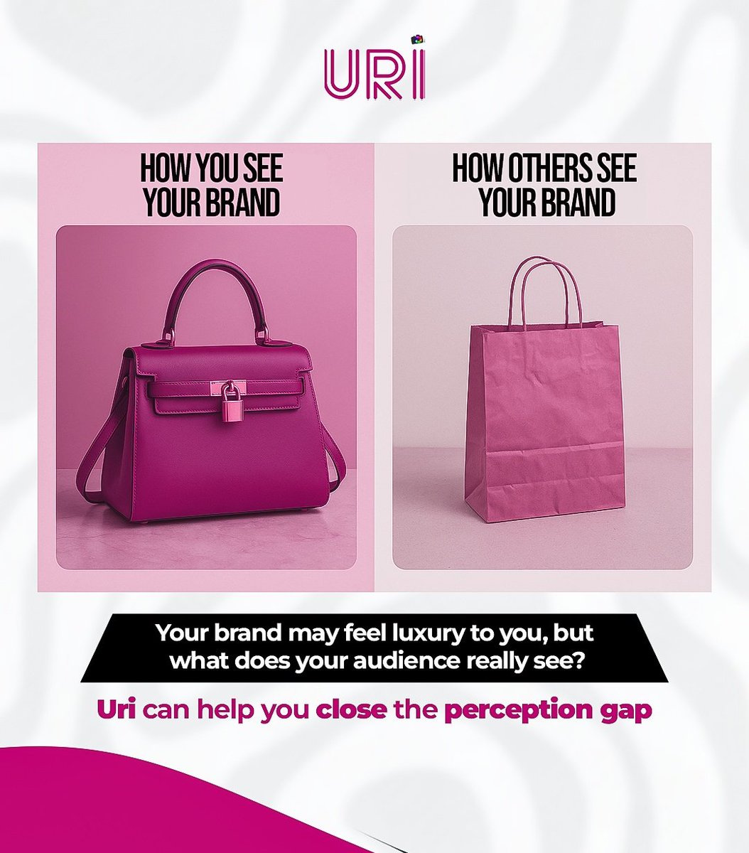 uricreative's tweet photo. You see your brand as a luxury brand, but what if your audience doesn’t see it that way? 

Without real insight into how people actually perceive your brand, you risk spending money on ads, designs, and campaigns that miss the mark. https://t.co/WGB1DKsrwm