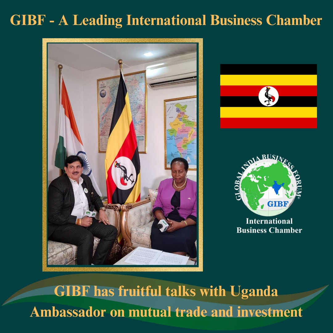 23JitendraJoshi's tweet photo. Had the pleasure of meeting H.E. Prof. Joyce Kakuramatsi Kikafunda, Ambassador of Uganda to India. We discussed strengthening India-Uganda ties through mutual cooperation and shared goals. Looking forward to meaningful collaborations! #IndiaUgandaRelations #GIBF https://t.co/50Pf5DlsMS