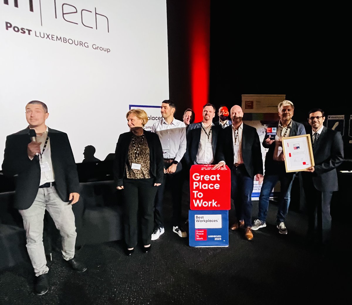 InTech (@intech_lux) on Twitter photo 🎉 InTech est labellisée #GreatPlaceToWork® pour la 10e année consécutive ! Et classée 1ère dans la catégorie “Large Companies” !
Une reconnaissance forte pour l'année des 30 ans d'InTech ! 💙
🙏 Merci à celles et ceux qui rendent cela possible !
<a href="/GPTW_Lux/">Great Place To Work</a> <a href="/POST_Luxembourg/">POST Luxembourg</a> 🎉 InTech est labellisée #GreatPlaceToWork® pour la 10e année consécutive ! Et classée 1ère dans la catégorie “Large Companies” !
Une reconnaissance forte pour l'année des 30 ans d'InTech ! 💙
🙏 Merci à celles et ceux qui rendent cela possible !
<a href="/GPTW_Lux/">Great Place To Work</a> <a href="/POST_Luxembourg/">POST Luxembourg</a>
