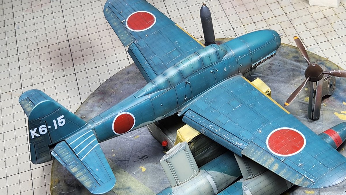 ModelTora's tweet image. #晴嵐 #M6A1 #TAMIYA #SEIRAN
チッピングと墨入れを兼ねたウェザリングを施しました😊😺