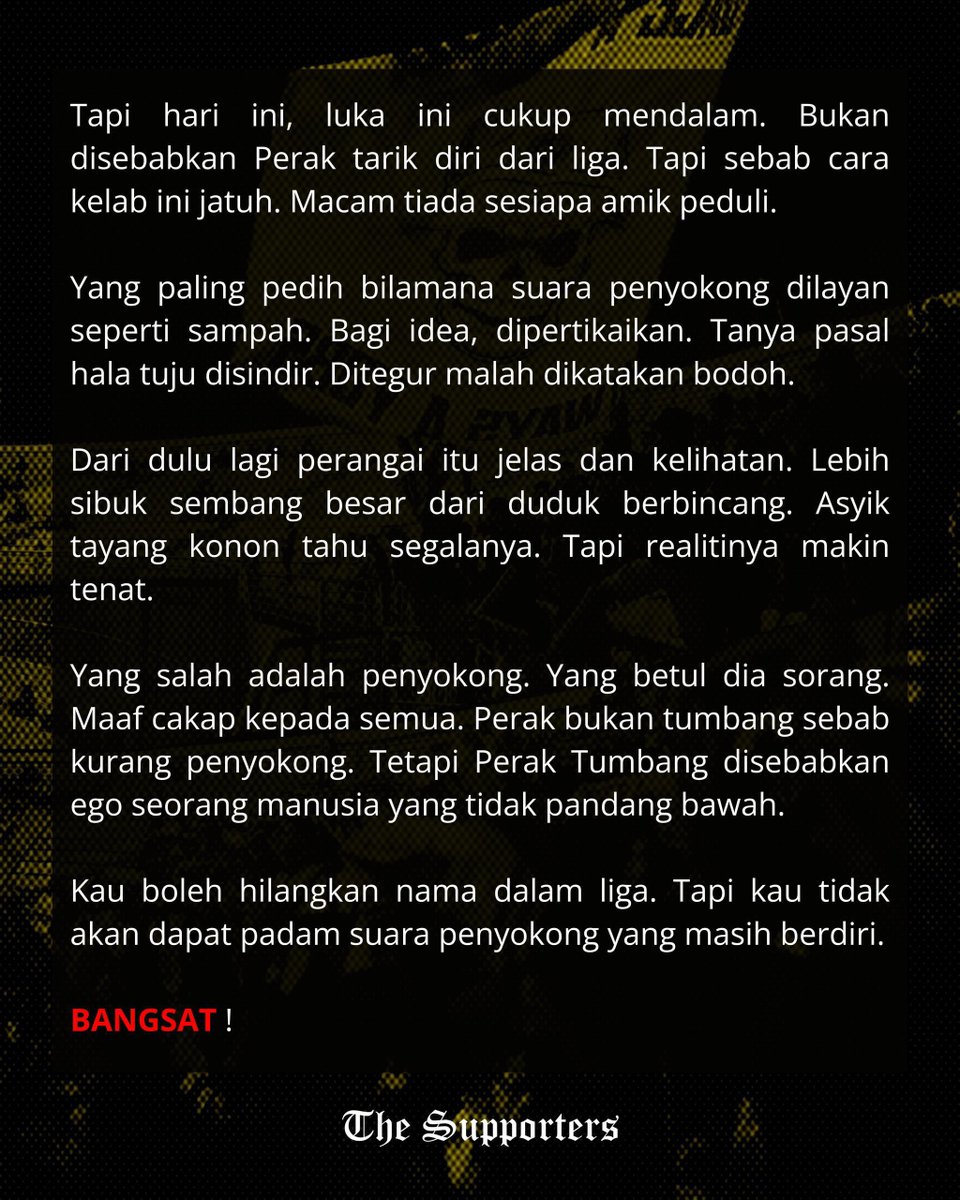 TheSupporters_'s tweet photo. @perakfcofficial  ! https://t.co/7Orldbis54