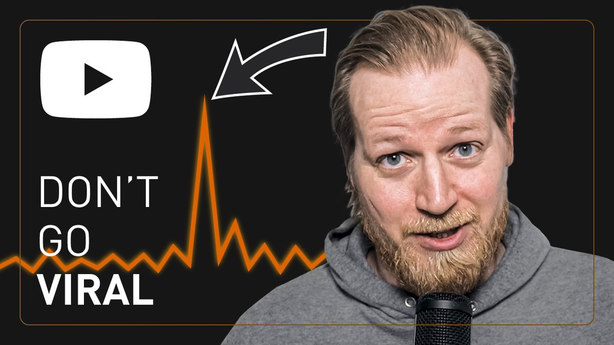davidlindgren89's tweet photo. Why you SHOULDN'T go viral ๐
(Including exclusive insights into my channel with 5,5 million views)
https://t.co/KCZEmjY34O
#YouTube #YouTubeTips #HowToYouTube https://t.co/QlAS6ROTLL