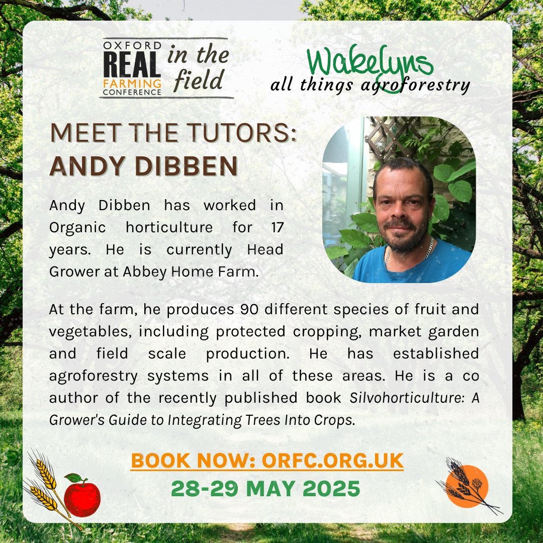 ORFC (@orfc) on Twitter photo On May 28-29th, we’ll be welcoming several of agroforestry’s leading experts to Wakelyns to run practical workshops exploring silvohorticulture, fibre farming, growing pulses, and much more 🌳
Get your tickets: orfc.org.uk/orfc-in-the-fi…
<a href="/wakelyns/">Wakelyns</a>
<a href="/OrgResCent/">Organic Research Centre</a>
<a href="/agricology/">Agricology</a> On May 28-29th, we’ll be welcoming several of agroforestry’s leading experts to Wakelyns to run practical workshops exploring silvohorticulture, fibre farming, growing pulses, and much more 🌳
Get your tickets: orfc.org.uk/orfc-in-the-fi…
<a href="/wakelyns/">Wakelyns</a>
<a href="/OrgResCent/">Organic Research Centre</a>
<a href="/agricology/">Agricology</a>