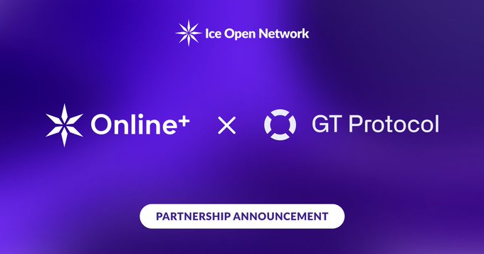 satoshi_ogpepe's tweet photo. We’re exicted to welcome @GT_Protocol to the Online+ social ecosystem within Ice Open Network!
As a Web3 AI execution platform, #GTProtocol enables seamless access to both CeFi and DeFi markets through a powerful, all-in-one conversational AI interface. https://t.co/Icj0dHhFjg
