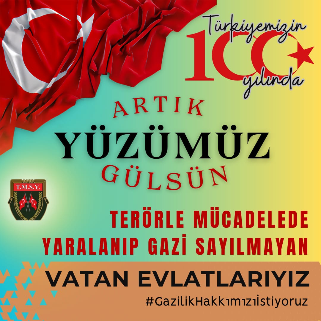 TMSY YÖRÜK ALİ SARI 2 (@alisar26694) on Twitter photo #GazilikHakkımızıİstiyoruz
SAYIN DEVLET BÜYÜKLERİMİZ TERÖRLE MÜCADELEDE YARALANAN SIVASIZ VE KERPİÇ EVLERİN ÇOÇUKLARI GAZİLİK ONURLARINI VE MADALYALARINI İSTİYOR
<a href="/RTErdogan/">Recep Tayyip Erdoğan</a>
<a href="/dbdevletbahceli/">Devlet Bahçeli</a>
<a href="/celebimehmet/">celebi59</a> <a href="/zorlu77/">Prof.Dr.Kürşad ZORLU</a>
<a href="/leventalyyildiz/">Levent Ali YILDIZ</a>
<a href="/mhrmkurt/">Muharrem KURT</a> <a href="/SayimMadak/">Dr. Sevim Sayım Madak 🇹🇷</a>
<a href="/MahinurOzdemir/">Mahinur Özdemir Göktaş</a> m11 #GazilikHakkımızıİstiyoruz
SAYIN DEVLET BÜYÜKLERİMİZ TERÖRLE MÜCADELEDE YARALANAN SIVASIZ VE KERPİÇ EVLERİN ÇOÇUKLARI GAZİLİK ONURLARINI VE MADALYALARINI İSTİYOR
<a href="/RTErdogan/">Recep Tayyip Erdoğan</a>
<a href="/dbdevletbahceli/">Devlet Bahçeli</a>
<a href="/celebimehmet/">celebi59</a> <a href="/zorlu77/">Prof.Dr.Kürşad ZORLU</a>
<a href="/leventalyyildiz/">Levent Ali YILDIZ</a>
<a href="/mhrmkurt/">Muharrem KURT</a> <a href="/SayimMadak/">Dr. Sevim Sayım Madak 🇹🇷</a>
<a href="/MahinurOzdemir/">Mahinur Özdemir Göktaş</a> m11