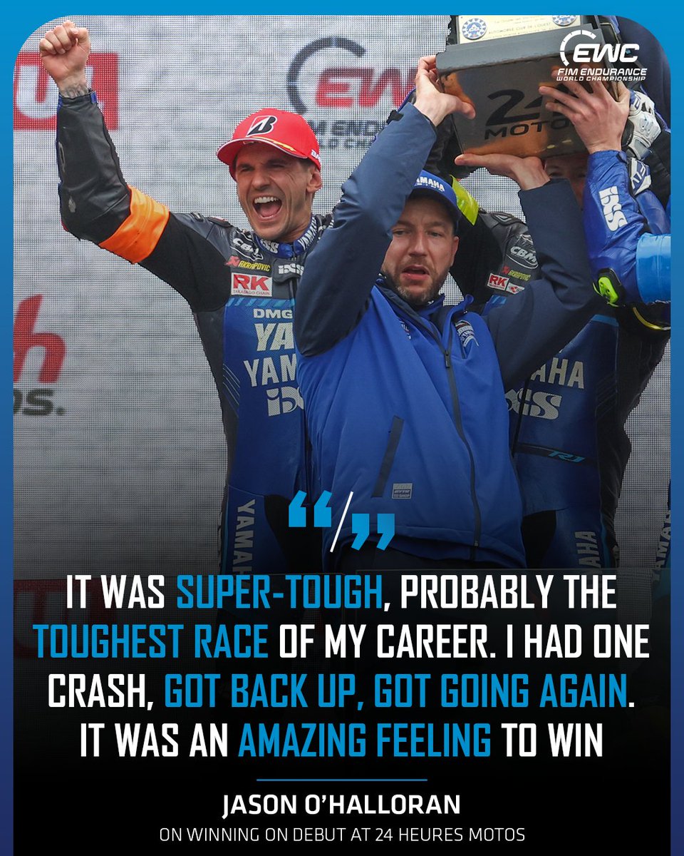 A win on debut at #24hMotos is no small feat 👏 

#FIMEWC