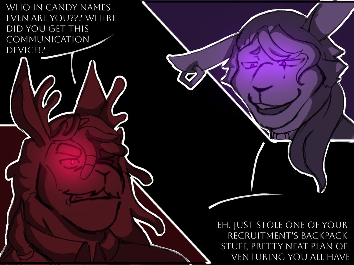 Little doods: Violette found a new friend(?) 

(Red coloured char belongs to <a href="/mintchoco748637/">_morburd_commissions open 1/2</a> )

#furryartist #furry #furryoc