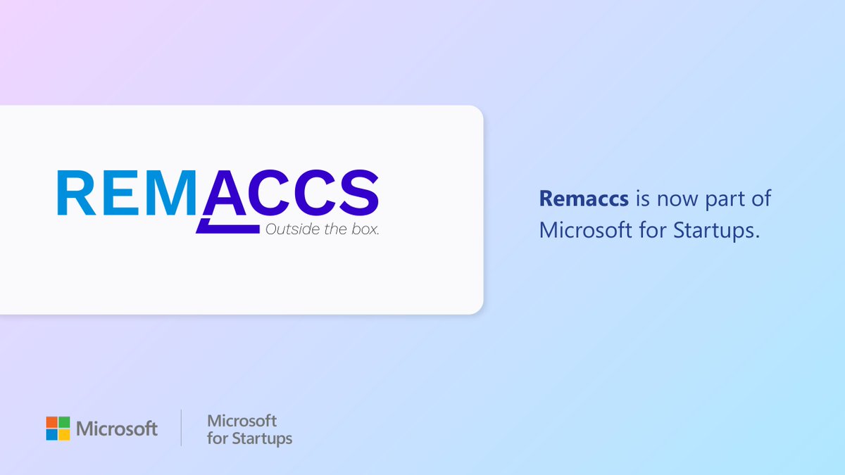 remaccs220's tweet photo. We’re in! 🚀

Remaccs is now part of @msft4startups 
Big things are coming. Stay tuned. 👀

#Remaccs #MicrosoftForStartups #StartupSuccess #AfricanTech https://t.co/W9XWkr2ZRq