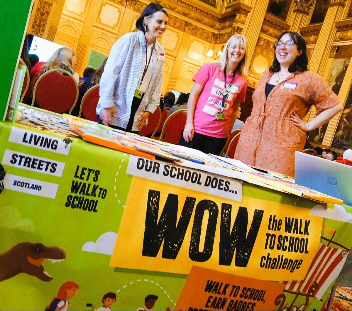 The Living Streets team are delighted to be supporting the <a href="/P4F_Scotland/">Parents For Future Scotland</a> event <a href="/GlasgowCC/">Glasgow City Council</a> City Chambers today. Please drop by our stand for a chat about #walktoschool and a vintage badge or two 
·
