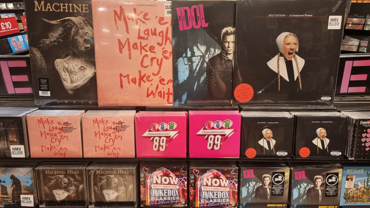 New Music Friday! 
This weeks HMV Headliner is Ghost - Skeleta.
Along with many other releases including albums from: Machine Head, Stereophonics, Billy Idol and Self Esteem!
#NewMusicFriday
#hmvheadliner #skeleta #Skeletá #MachineHead #stereophonics #Selfesteem #billyidol