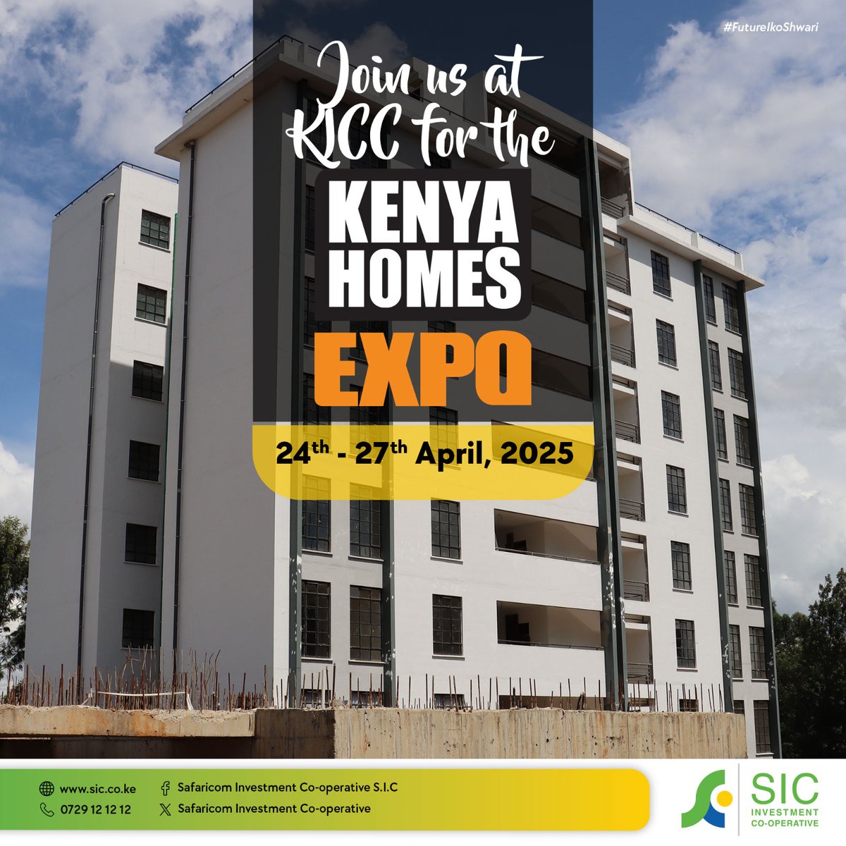 SIC Investment Co-operative (@sicsafaricom) on Twitter photo Tupo site! Tupo site! Join us at <a href="/kenyahomesexpo/">HomesExpoKE</a> which kicked off at yesterday <a href="/kicc_kenya/">KICC_Kenya</a>.
We'll be in attendance until 27/4/2025.
Contact us on 0729121212, info@sic.co.ke or via our social media platforms.
Visit our website: sic.co.ke to learn more about us. Tupo site! Tupo site! Join us at <a href="/kenyahomesexpo/">HomesExpoKE</a> which kicked off at yesterday <a href="/kicc_kenya/">KICC_Kenya</a>.
We'll be in attendance until 27/4/2025.
Contact us on 0729121212, info@sic.co.ke or via our social media platforms.
Visit our website: sic.co.ke to learn more about us.