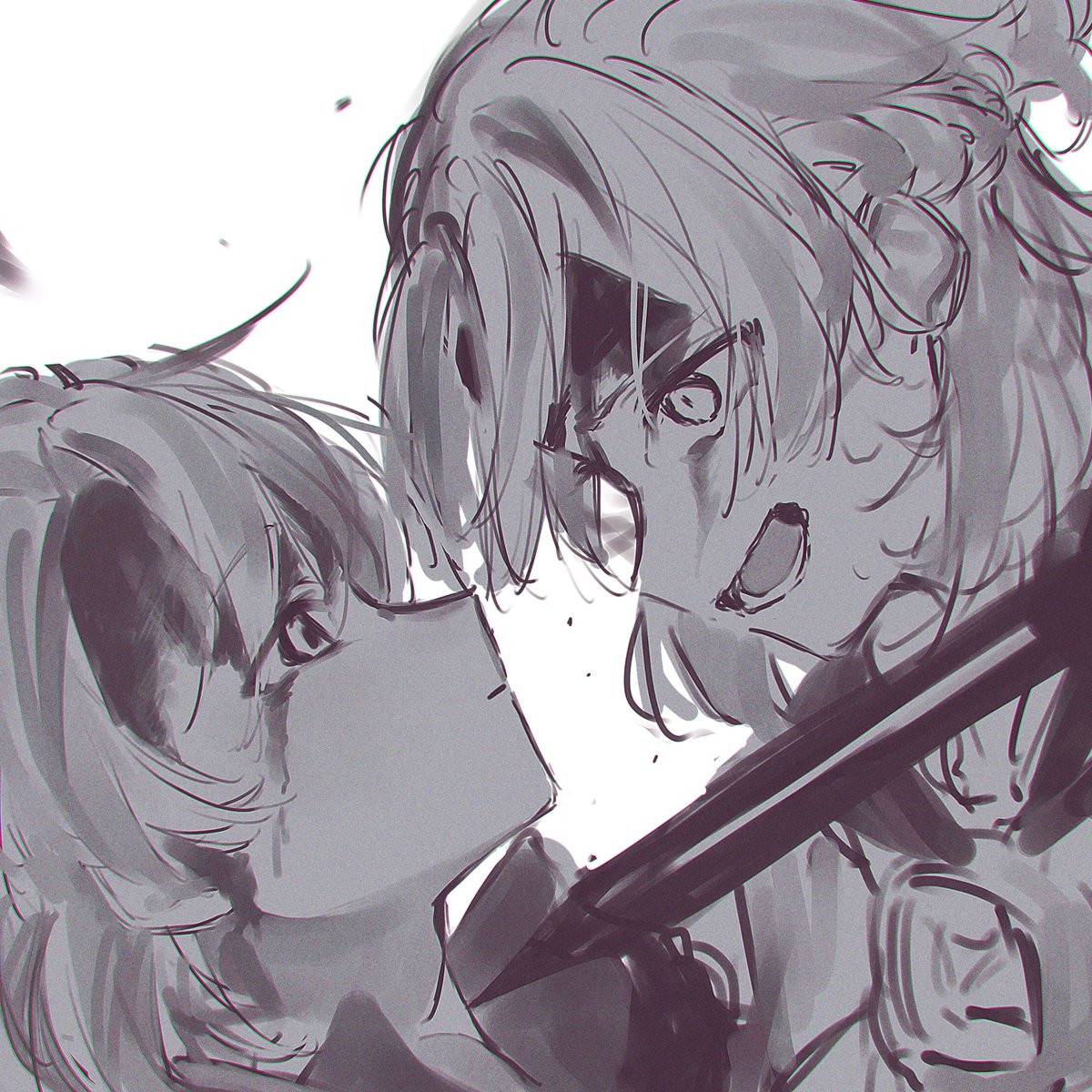 1yot0_v3's tweet image. 過去絵のアルベド一部再掲です！
予告番組楽しみですね🌼
