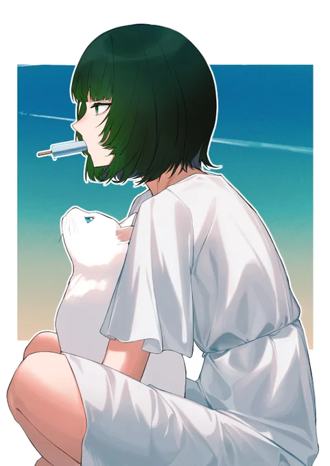 猫とアイス #渚沢シチ
