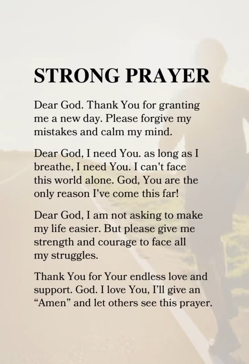 Strong prayer