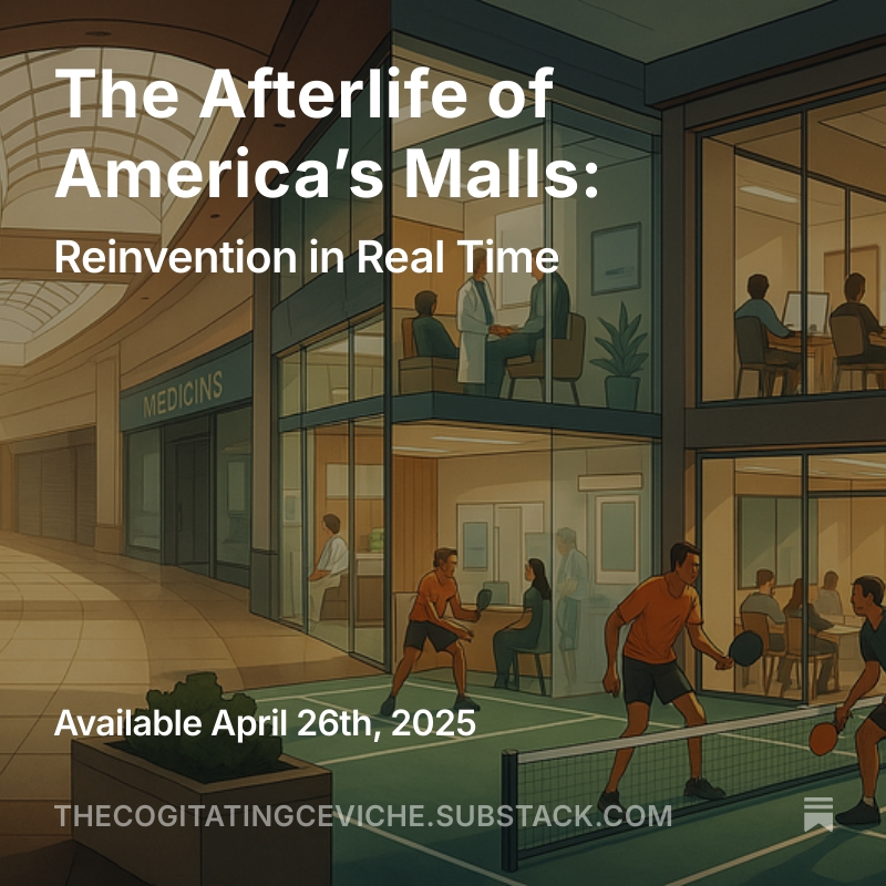 ConradHannon's tweet photo. 🏬 In “The Afterlife of America’s Malls: Reinvention in Real Time,” I explore how empty shopping centers are morphing into clinics, classrooms, pickleball courts, apartments, and more. Discover the creative revival of our suburban temples: https://t.co/ePS7j7Bslj
— Mauve Sanger https://t.co/8BQ0ne95gu