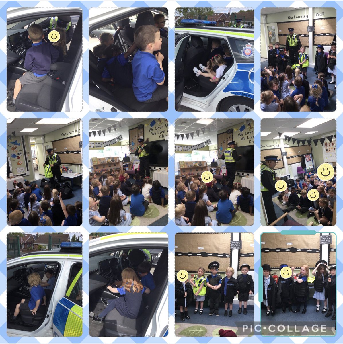 We’ve had a visit from PC Kris. He came to talk to us about his job, how he help people in the community and he brought us some police uniform to try on. PC Kris also showed us his police car, we sat in the car, turned on the lights and sirens! Thank you PC Kris! 
#lovelearnliv