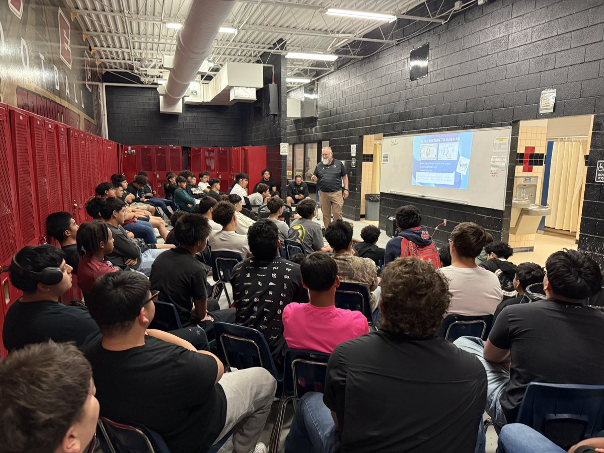Coach Andrew Macias (@coach_macias) on Twitter photo <a href="/ELDO_FB/">Aztecs Football</a> Man Maker series continues with Coach J giving our guys a presentation on financial literacy. #LifeLessons <a href="/Coach1Martinez/">Frank Martinez</a> <a href="/EDAztecs_HS/">Venessa Betancourt</a> <a href="/ELDO_FB/">Aztecs Football</a> Man Maker series continues with Coach J giving our guys a presentation on financial literacy. #LifeLessons <a href="/Coach1Martinez/">Frank Martinez</a> <a href="/EDAztecs_HS/">Venessa Betancourt</a>