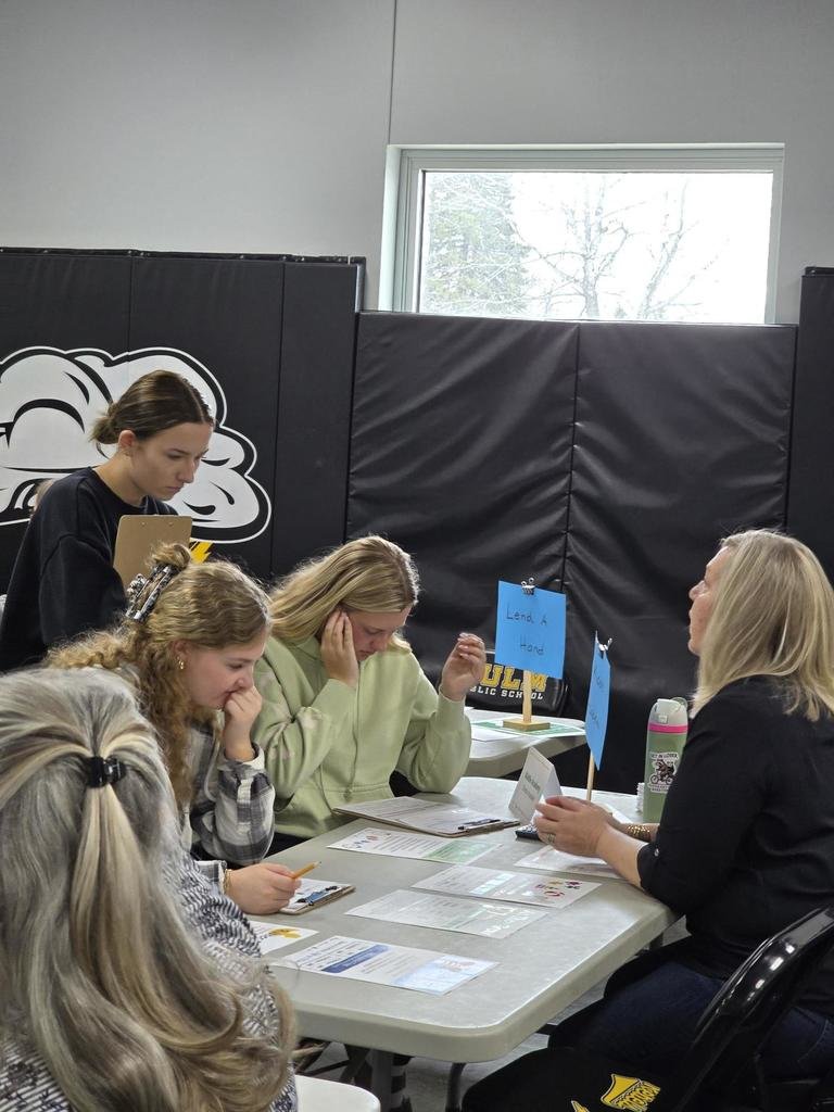 The seniors from Kulm &amp; Edgeley had fun learning how to manage their finances through a simulated game called "Living On My Own."  This program was developed by NDSU Extension and is possible with the partnership of community volunteers.  Thank you to everyone who was involved!!