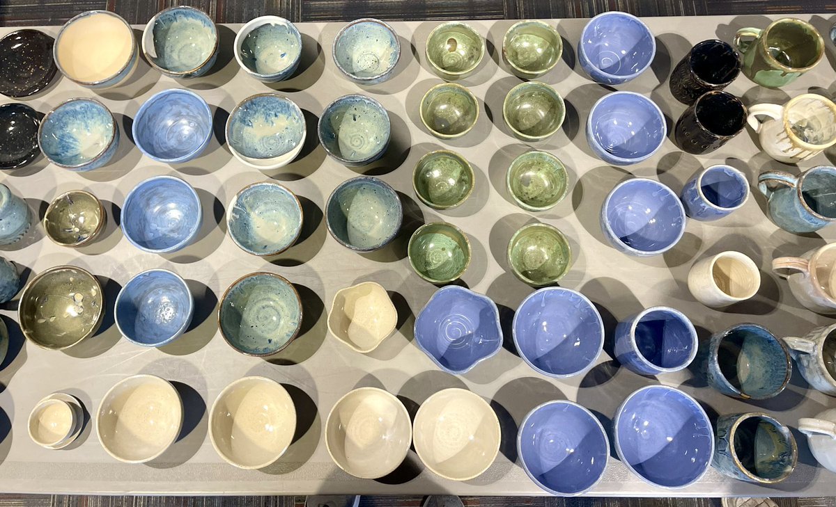 My daughter is a talented developing potter, a musician, &amp; a collegiate national-class runner (and I get to coach her!), among other things. They had their student ceramics sale today. I am in awe of her.