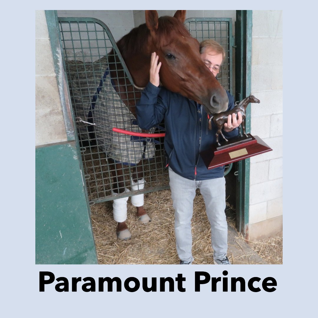 So proud of our boy winning 2 yrs in a row at the Sovereign Awards. Paramount Prince was voted Champion Older Main Track Male. Congrats to his mama, Platinum Steele, for winning Champion Broodmare &amp; his baby sister, Souper Supreme for being 1st runner up- Champion 2 yr-old filly.