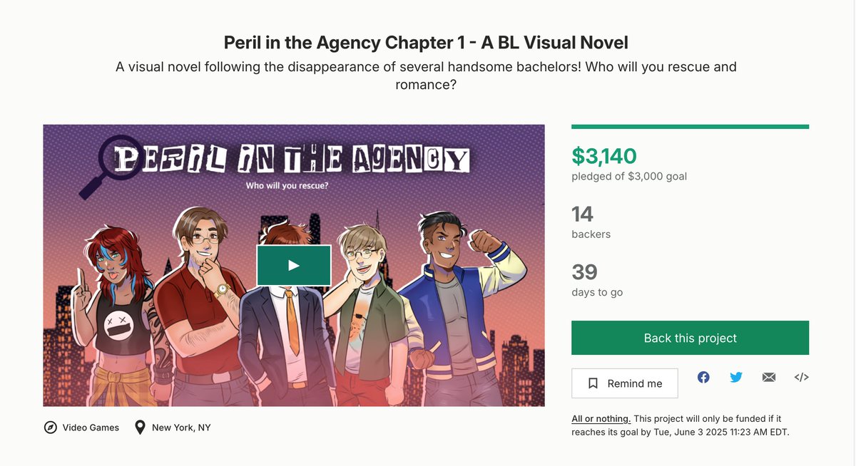 perilagencygame's tweet image. We reached our goal! But the rewards are still available if you'd like to support - consider donating with the link below!

kck.st/3YMuiKJ