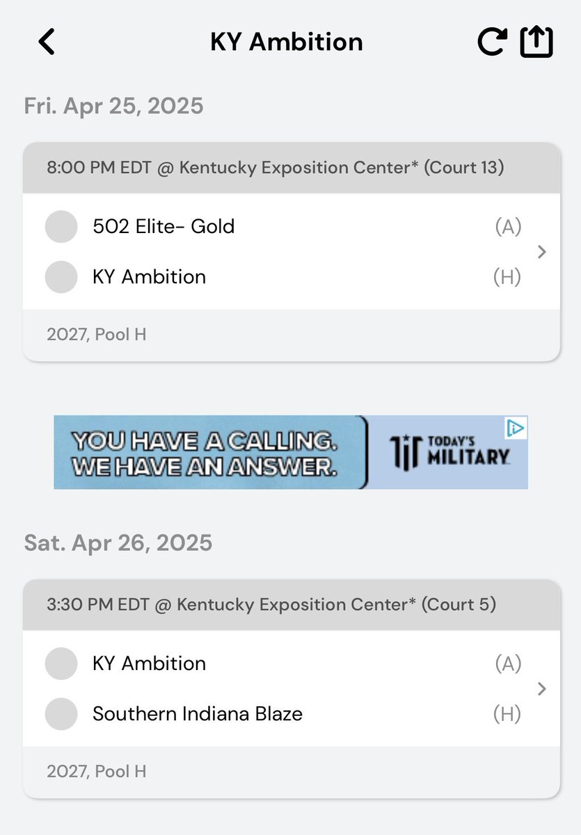 Kentucky Ambition 2026 (@2026ambition) on Twitter photo 16U Schedule and roster for this weekend. Coaches we have some young talent on the rise.
<a href="/Braydenwilkins_/">Brayden Wilkins</a> #5
<a href="/StevenTins96896/">Steven Tinsley</a> #2
<a href="/justinG2028_/">Justin Green</a> #11
<a href="/peyton_livers/">Peyton Livers</a> #13
<a href="/staylowtae/">la tae</a> #1
<a href="/Devyn22kx/">Devyn Hunter</a> #6
<a href="/owenallison05/">owen allison</a> #0
<a href="/MaliTowns2027/">Malachi βMaliβ Towns</a> #4
<a href="/jamesjaeden27/">jay</a> #23
<a href="/bheishman20/">Bryce Heishman</a> #3 16U Schedule and roster for this weekend. Coaches we have some young talent on the rise.
<a href="/Braydenwilkins_/">Brayden Wilkins</a> #5
<a href="/StevenTins96896/">Steven Tinsley</a> #2
<a href="/justinG2028_/">Justin Green</a> #11
<a href="/peyton_livers/">Peyton Livers</a> #13
<a href="/staylowtae/">la tae</a> #1
<a href="/Devyn22kx/">Devyn Hunter</a> #6
<a href="/owenallison05/">owen allison</a> #0
<a href="/MaliTowns2027/">Malachi βMaliβ Towns</a> #4
<a href="/jamesjaeden27/">jay</a> #23
<a href="/bheishman20/">Bryce Heishman</a> #3