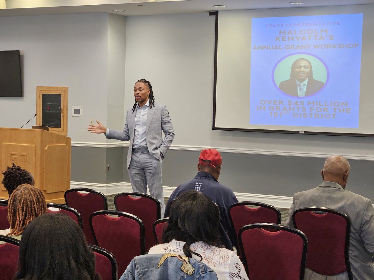 Temple University Government Affairs (@tugovtaffairs) on Twitter photo <a href="/TempleUniv/">Temple University</a> was pleased to host <a href="/PaHouseDems/">PA House Democrats</a> member and <a href="/TUKleincollege/">Klein College</a> alum <a href="/RepKenyatta/">State Representative Malcolm Kenyatta</a> for his annual grant workshop this morning in the <a href="/LiacourasCenter/">The Liacouras Center</a> <a href="/TempleUniv/">Temple University</a> was pleased to host <a href="/PaHouseDems/">PA House Democrats</a> member and <a href="/TUKleincollege/">Klein College</a> alum <a href="/RepKenyatta/">State Representative Malcolm Kenyatta</a> for his annual grant workshop this morning in the <a href="/LiacourasCenter/">The Liacouras Center</a>