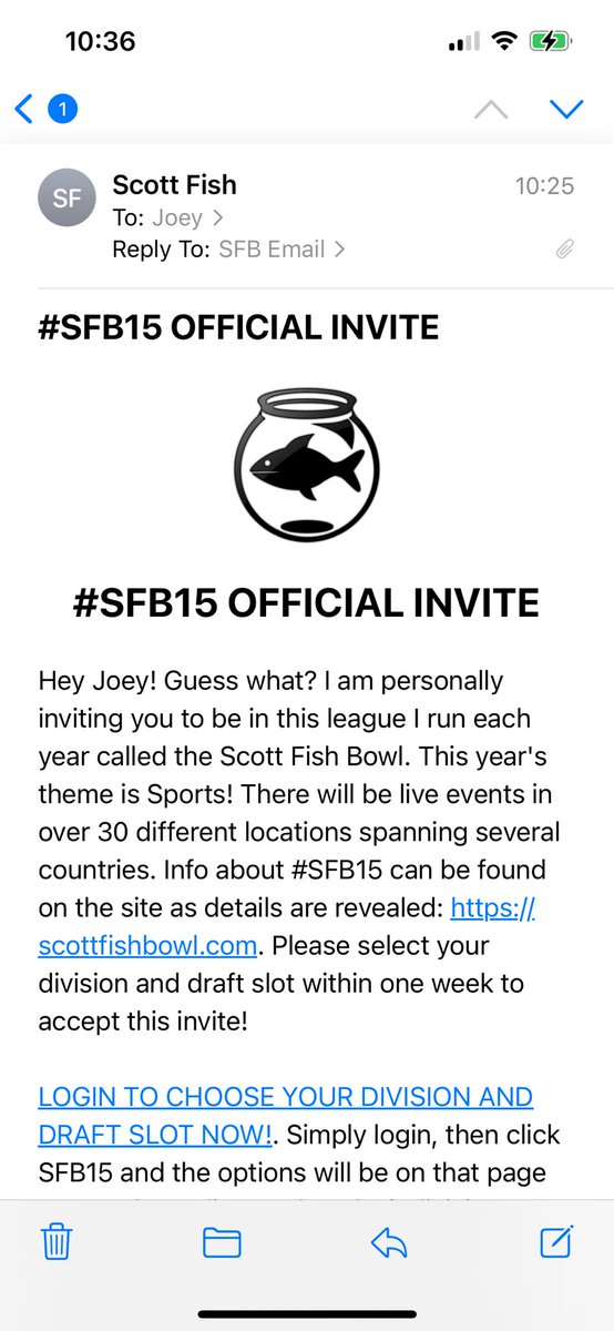 skycaptain25's tweet image. The second wave has begun! Pumped for my 4th SFB season. Excited to lock in my division/draft slot and make connections! Thanks @ScottFish24 and @FantasyCaresOrg for the invite! #SFB15