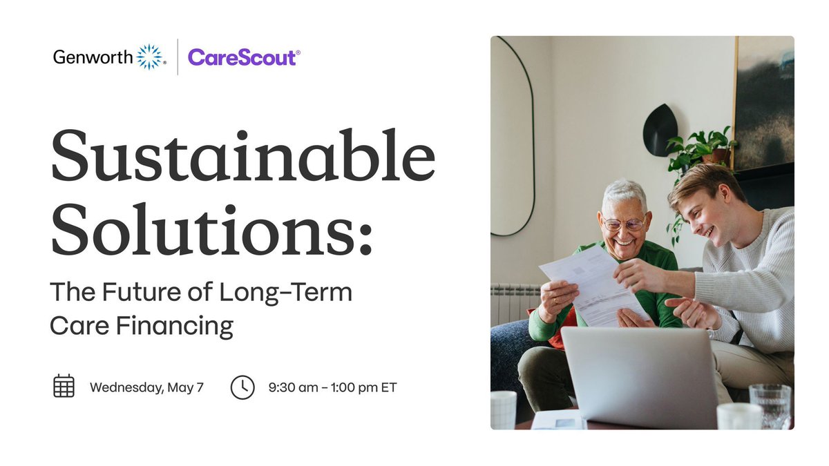 Join LeadingAge Gold Partner <a href="/Genworth/">Genworth</a> &amp; CareScout virtually for their event, "Sustainable Solutions: The Future of Long-Term Care Financing.” The program will feature LeadingAge’s Mollie Gurian, VP of Policy and Government Affairs, alongside other industry experts exploring