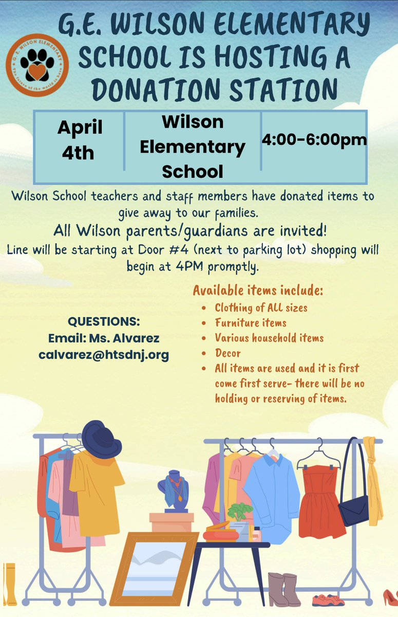 WeAreHTSD (@wearehtsd) on Twitter photo 📣 Celebrating Community @ HTSD
<a href="/HTSD_Wilson/">Wilson Elementary School</a> Donation Station was a heartwarming day made possible by Wilson teachers & staff who donated hundreds of items, including clothing, shoes, household goods & furniture.
#OneHamilton #HTSD #HTSDpride
<a href="/ScottRRocco/">Scott Rocco, Ed.D.</a> <a href="/HTSDSecondary/">Jim Altobello Ed.D.</a> 📣 Celebrating Community @ HTSD
<a href="/HTSD_Wilson/">Wilson Elementary School</a> Donation Station was a heartwarming day made possible by Wilson teachers & staff who donated hundreds of items, including clothing, shoes, household goods & furniture.
#OneHamilton #HTSD #HTSDpride
<a href="/ScottRRocco/">Scott Rocco, Ed.D.</a> <a href="/HTSDSecondary/">Jim Altobello Ed.D.</a>